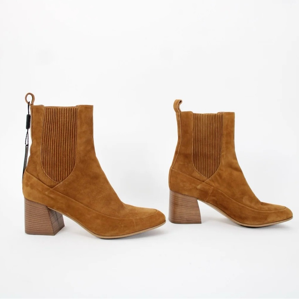 Tan Suede Ankle Boots